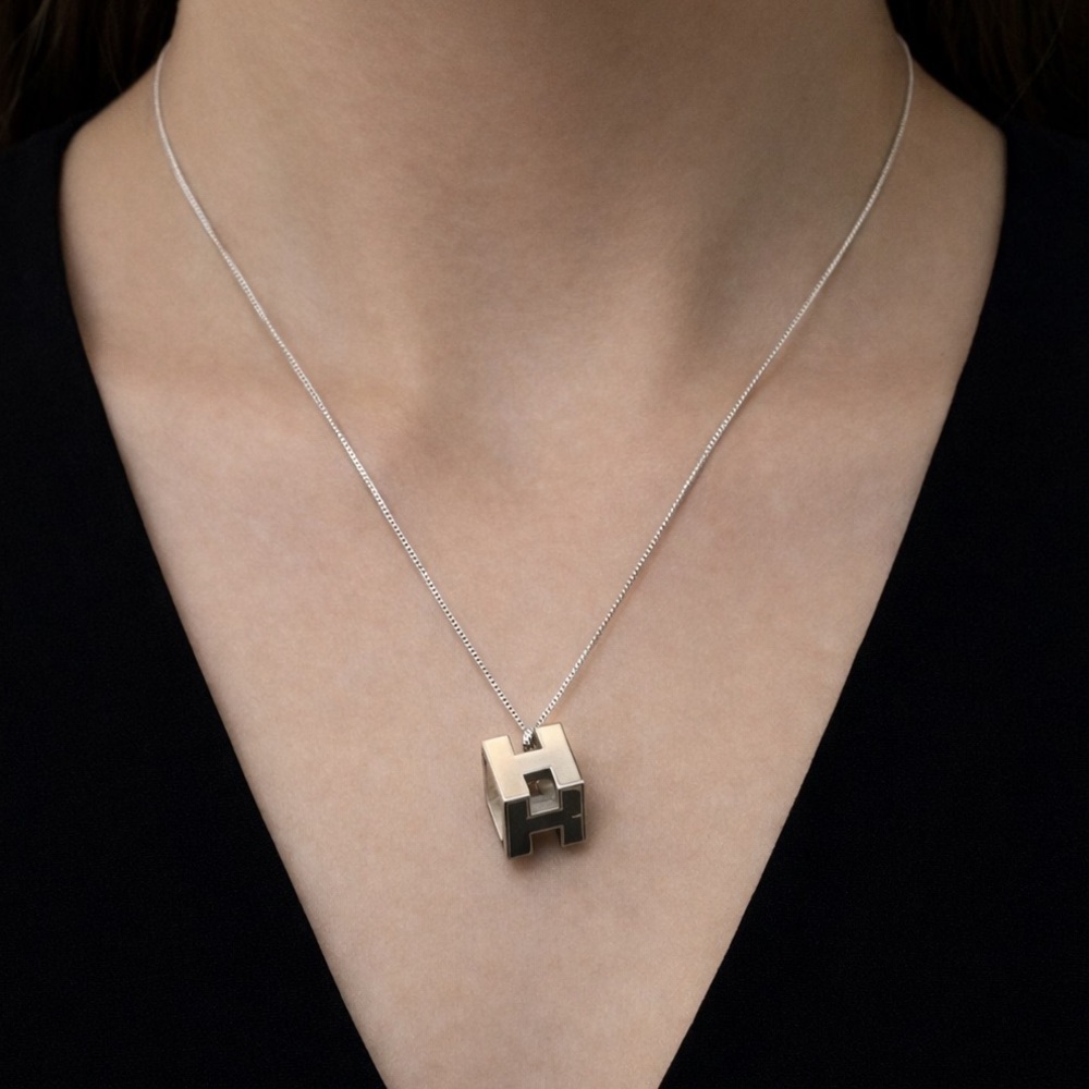 Hermès Cage d’H Pendant Necklace